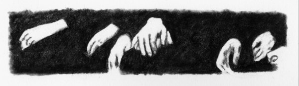 original Judaica Rabbi drawing by Campello