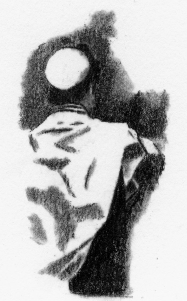 original Judaica Rabbi drawing by Campello