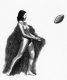 Woman Catching Football