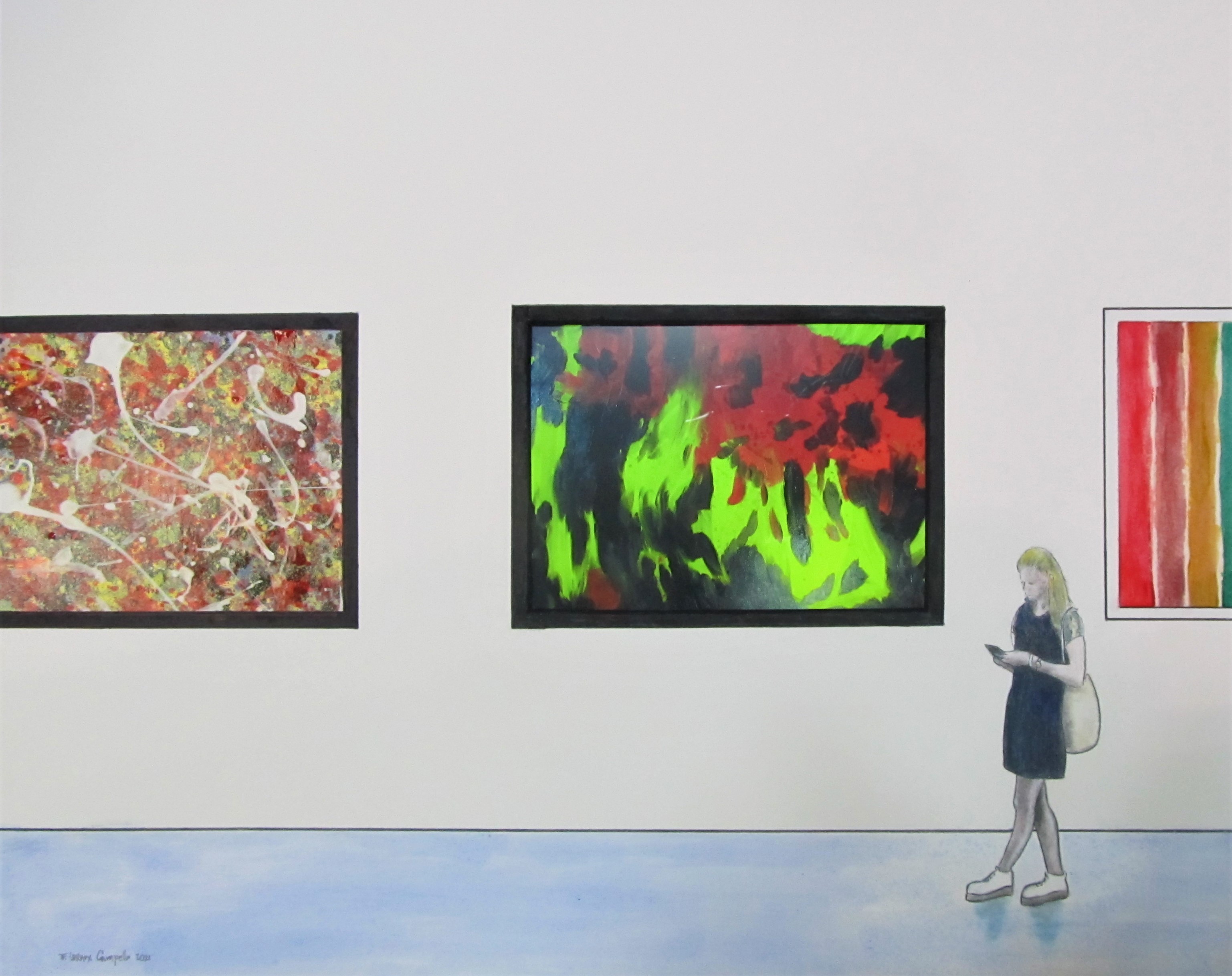 A Girl Bored by Abstraction