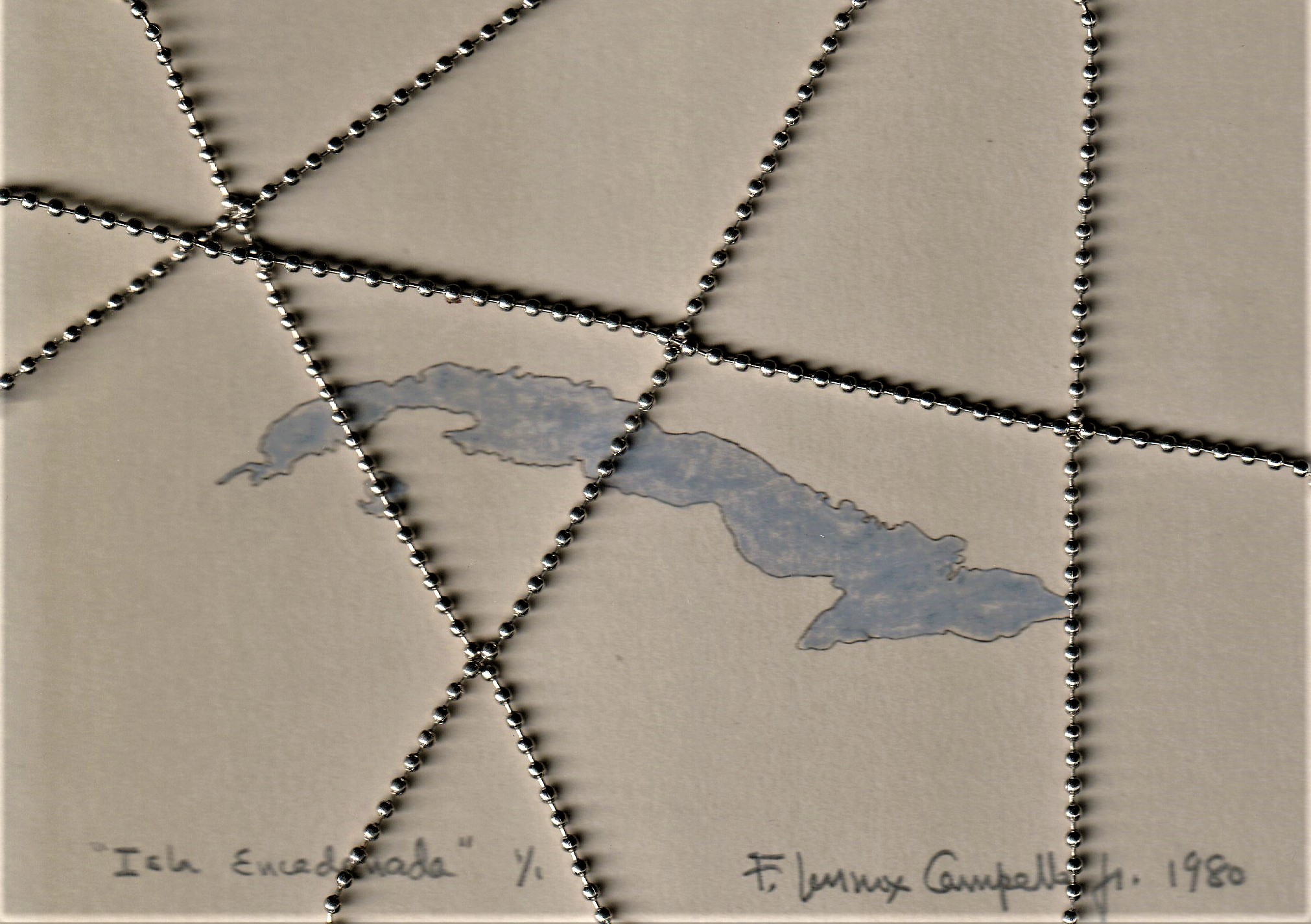 Original 1980 Cuban artwork by Florencio Lennox Campello